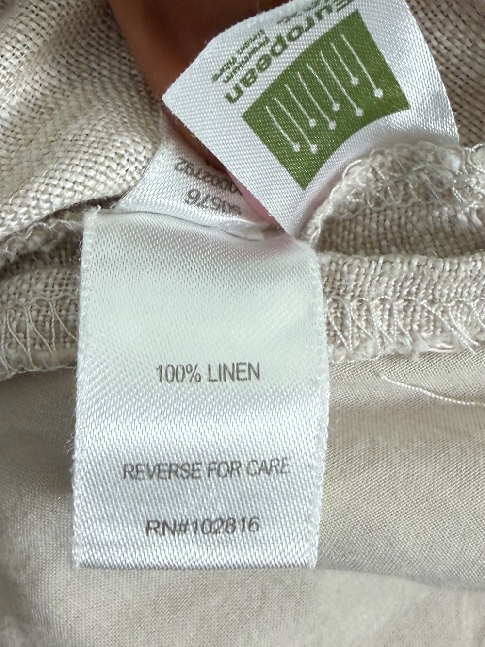 Garnet Hill Flax Linen wide leg Trouser Pants Lagenlook 8 - Picture 3 of 16
